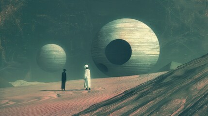 alien world background movie Dune exo planet weird aliens in desert epic scene movie cover 