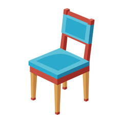 Illustration of Refectory Chair Isolated