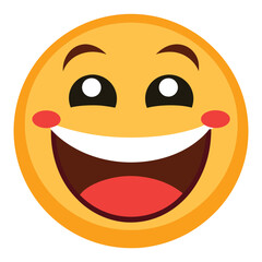 Smile Icon Symbol Vector Illustration for UI design , High Quality 