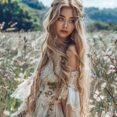 woman beauty nature person outdoors