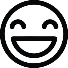 Fototapeta premium Smile Icon Symbol Vector Illustration for UI design , High Quality 