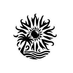 Fototapeta premium sun and flower