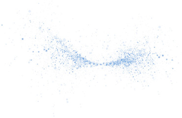 Obraz premium Magic shining blue dust. Christmas background. Powder dust light PNG. Fine, shiny dust bokeh particles fall off slightly. Fantastic shimmer effect. PNG.