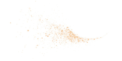 Magic shining gold dust. Christmas background. Powder dust light PNG. Fine, shiny dust bokeh particles fall off slightly. Fantastic shimmer effect. PNG.