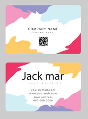 Professional Business Card Design, Vector illustration.