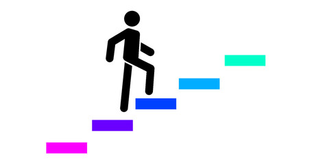 person completing goal, minimalist goals, achieve goals, targeting to achieve, aim, aiming high