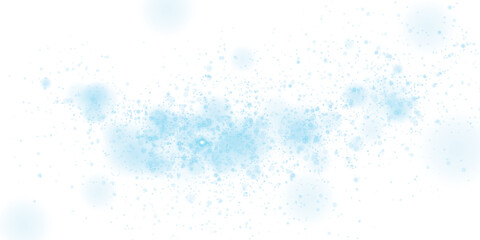 Magic shining blue dust. Christmas background. Powder dust light PNG. Fine, shiny dust bokeh particles fall off slightly. Fantastic shimmer effect. PNG.