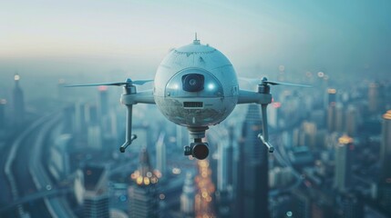 the concept of drone observation of the planet