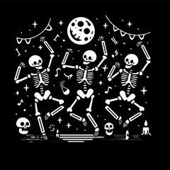 halloween background with skull