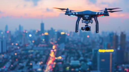 the concept of drone observation of the planet