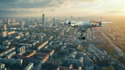 the concept of drone observation of the planet