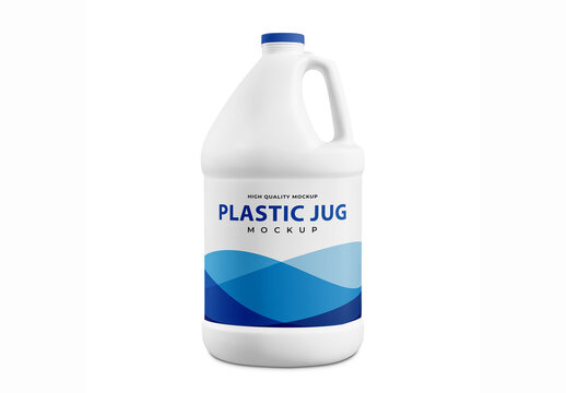 Gallon Plastic Jug Mockup