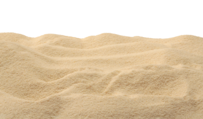 PNG Wave beige sand isolated on transparent background. Minimal empty product presentation scene.
