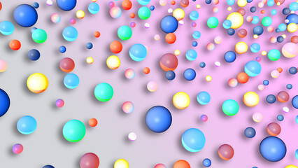 PNG Shining, colorful, abstract visual balls