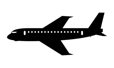 vector airplane silhouette logo