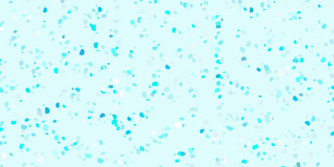 Light blue vector texture with memphis shapes.
