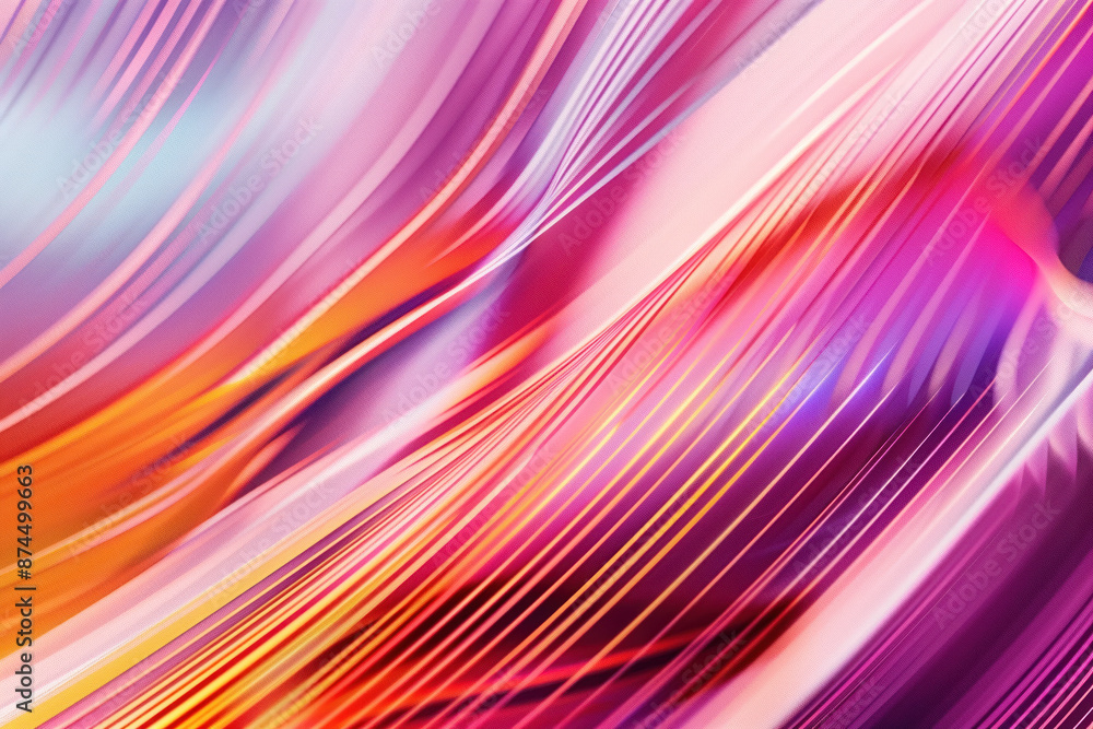 Poster dynamic line pattern in an abstract design