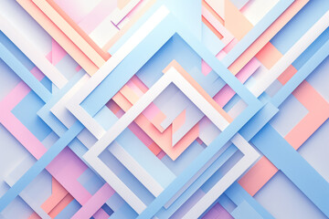 Pastel abstract layered geometric background
