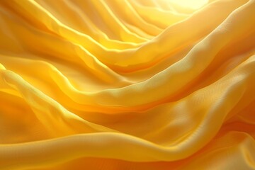 Obraz premium Monochrome yellow background. Lightweight textured fabric. Generative AI