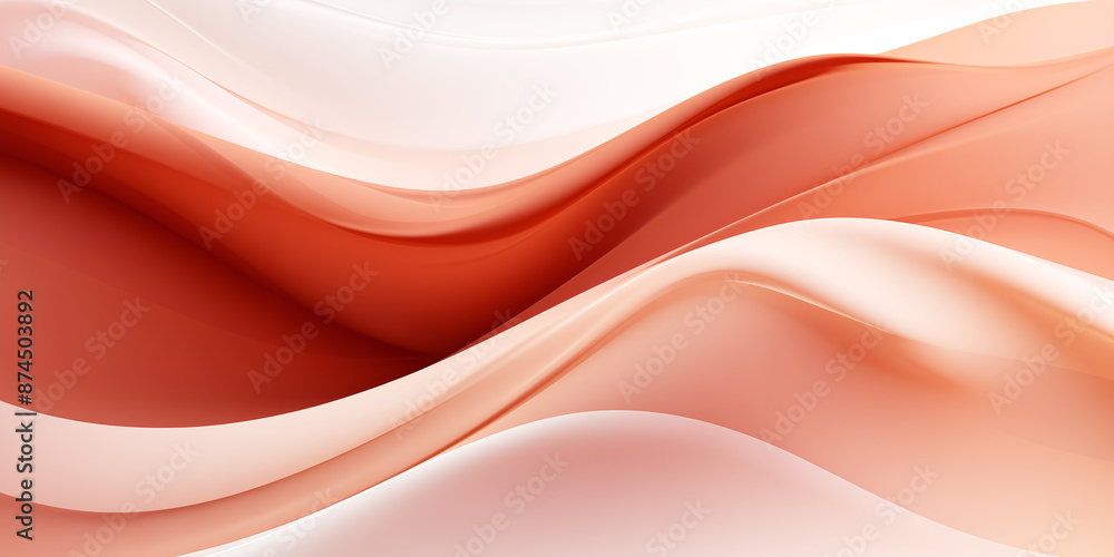 Poster Background with pink 3D waves	
