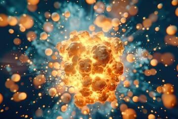 The wonders of chemistry and biology collide in an explosive display of scientific discovery with copy space