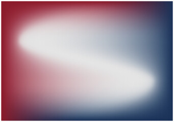 Mesh gradient with grain texture. Blue, white, red colors. Abstract banner. Flag of France, USA - french, american official symbol