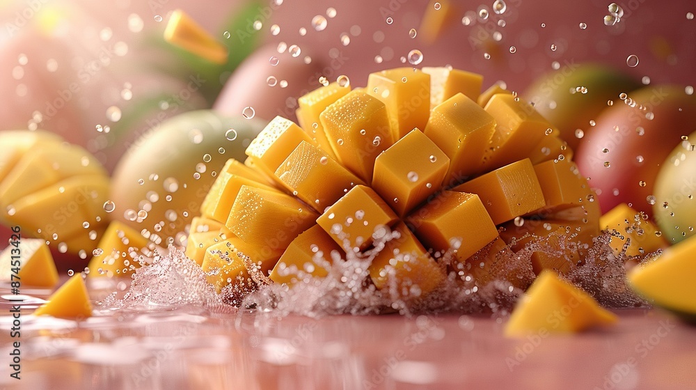 Poster a mound of cheese perched atop a table adjacent to a cluster of apples and kiwis arranged on the sam