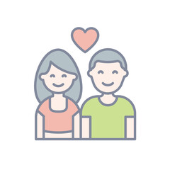 Couple vector icon