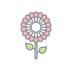 Flowers vector icon