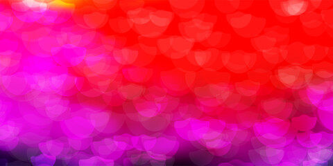 Light Multicolor vector texture with circles.