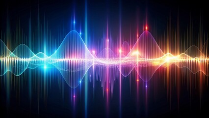 Naklejka premium Abstract Sound Wave