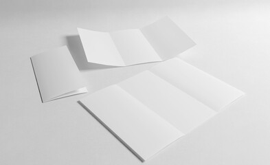 DIN Lang Flyer 6-Seitig, Wickelfalzung Mockup
