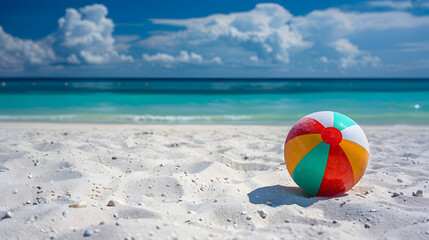 Obraz premium beach ball on the beach