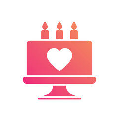 Cake vector icon