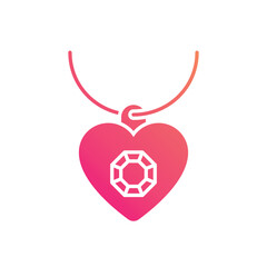 Necklace vector icon