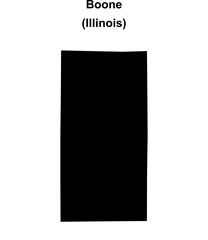 Boone County (Illinois) blank outline map