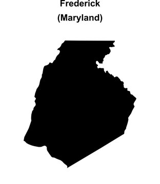 Frederick County (Maryland) blank outline map