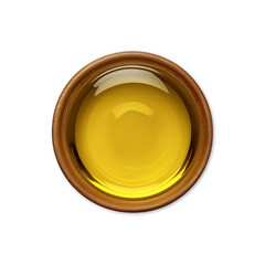 Oil on white background