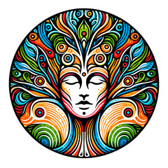 Naklejka premium Colored animal themed pattern texture on white backround