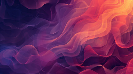 Obraz premium A colorful, abstract background with a purple and orange wave