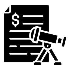 Financial Forecast  Icon Element For Design