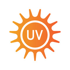 ultraviolet rays icon vector illustration design template
