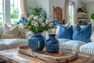  Visualize the process of Home Staging, from decluttering and rearranging furniture to adding decorative touches and creating a welcoming atmosphere