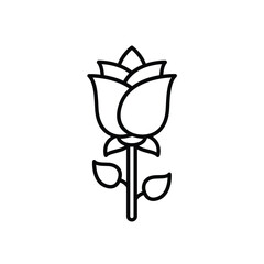 Rose vector icon