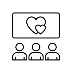 Movie Night vector icon