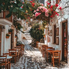 Obraz premium Village architecture of Greece