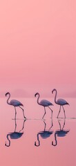 Obraz premium flamingo in water