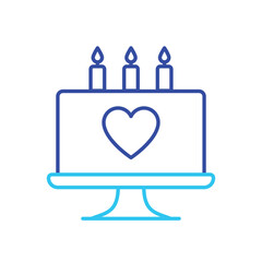 Cake vector icon