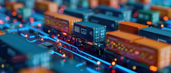 A hightech supply chain management system incorporates magical tracking and logistics solutions