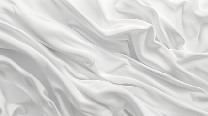 Obraz premium An illustration of a white fabric in a subtle and elegant pattern. Imagine a pure white background, with delicate textures and a fresh and simple design.